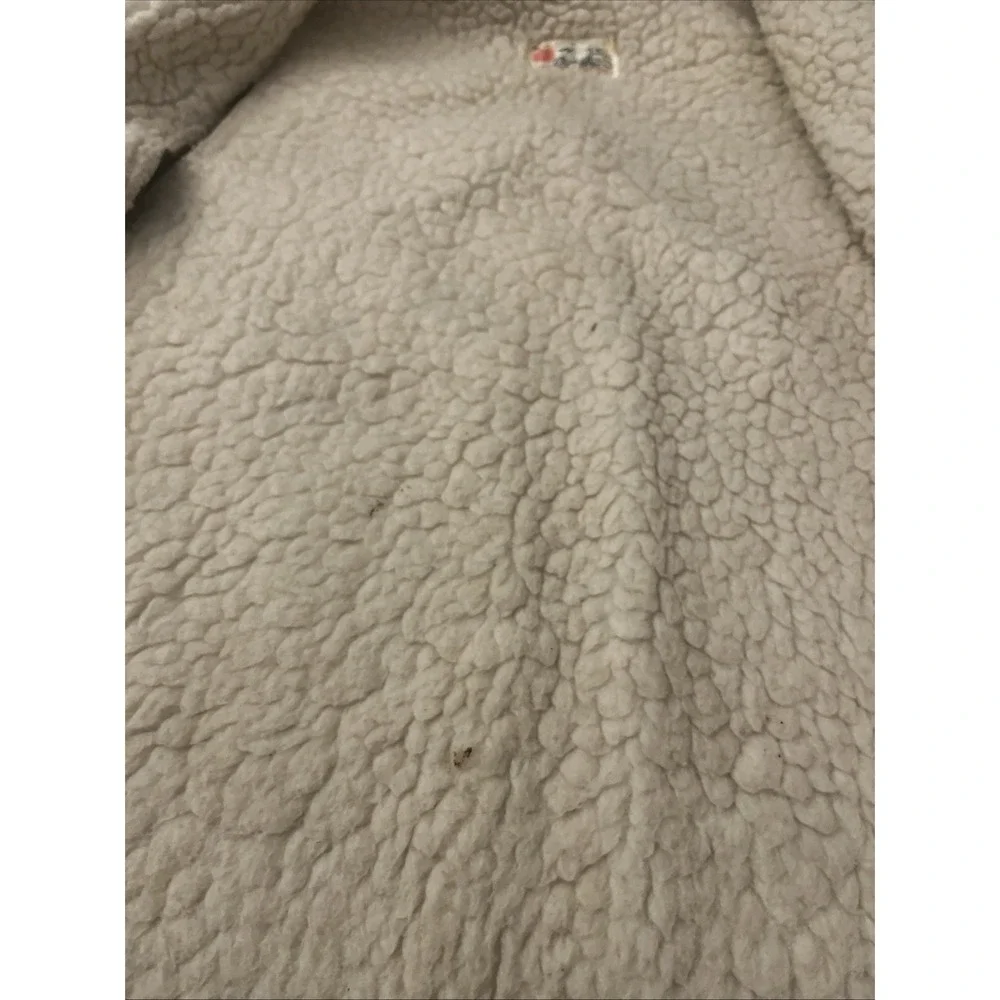 Joe's Genuine Leather Brown Suede &‎ Sherpa Lined Leather Vest Snaps Pockets